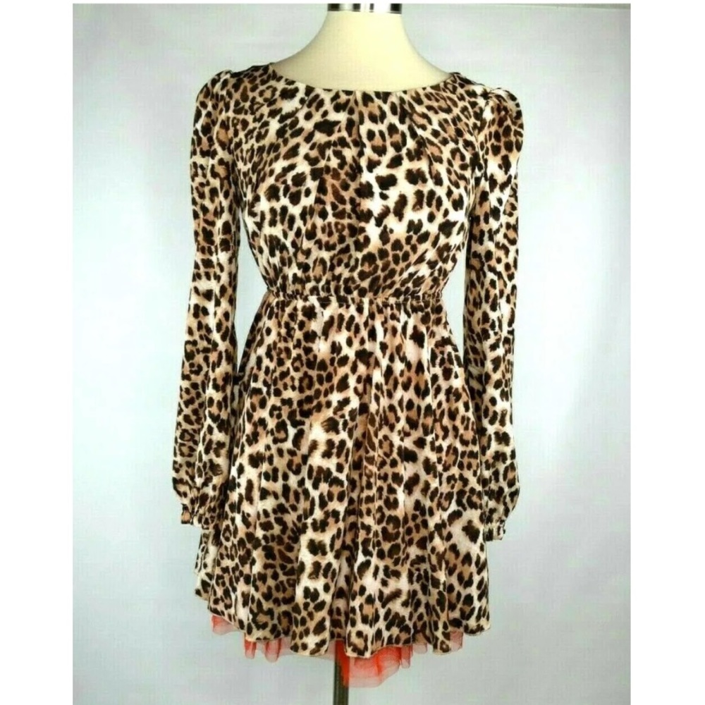 Umgee M Animal Print Dress w Tulle